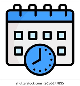 Schedule Icon Element For Design
