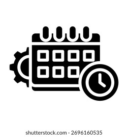 Ilustración vectorial de diseño de glifo de icono de programación