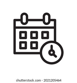 schedule icon illustration vector graphic
