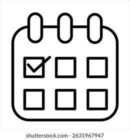 Schedule icon illustration vector style
