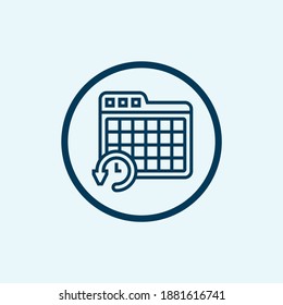 schedule icon isolated on white background from business collection. schedule icon trendy and modern schedule symbol for logo, web, app