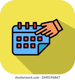 Schedule Icon isometric Vector Illustration