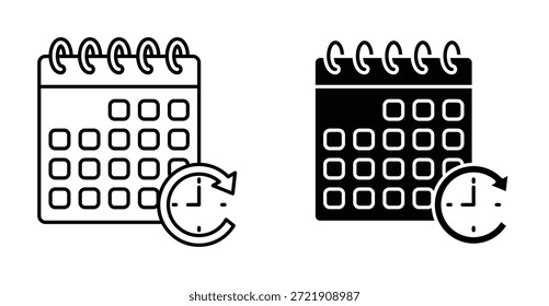 Icono de programación. Línea con trazo editable y plano para el Web