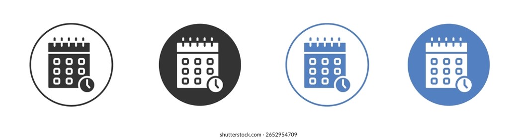 Schedule icon logo graphic designs