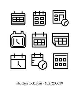 schedule icon or logo isolated sign symbol vector illustration - Collection of high quality black style vector icons
