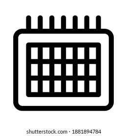 schedule icon or logo isolated sign symbol vector illustration - high quality black style vector icons
