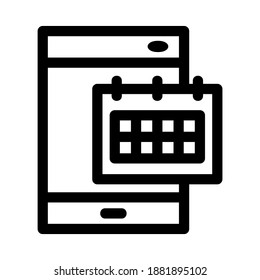 schedule icon or logo isolated sign symbol vector illustration - high quality black style vector icons
