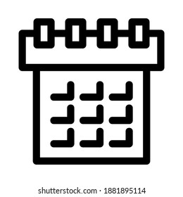 schedule icon or logo isolated sign symbol vector illustration - high quality black style vector icons
