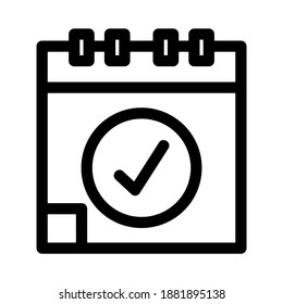 schedule icon or logo isolated sign symbol vector illustration - high quality black style vector icons
