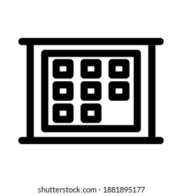 schedule icon or logo isolated sign symbol vector illustration - high quality black style vector icons
