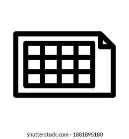 schedule icon or logo isolated sign symbol vector illustration - high quality black style vector icons
