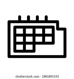 schedule icon or logo isolated sign symbol vector illustration - high quality black style vector icons
