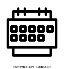 schedule icon or logo isolated sign symbol vector illustration - high quality black style vector icons

