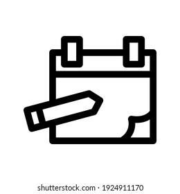 schedule icon or logo isolated sign symbol vector illustration - high quality black style vector icons
