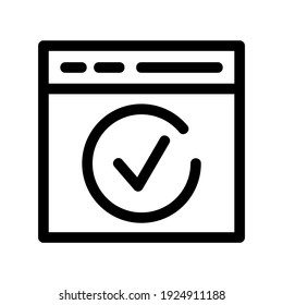 schedule icon or logo isolated sign symbol vector illustration - high quality black style vector icons

