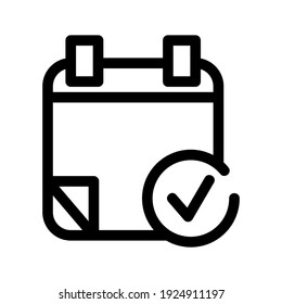 schedule icon or logo isolated sign symbol vector illustration - high quality black style vector icons
