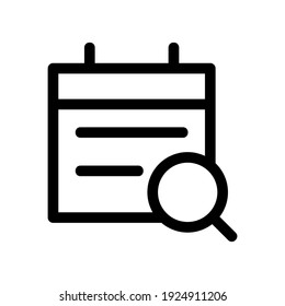 schedule icon or logo isolated sign symbol vector illustration - high quality black style vector icons
