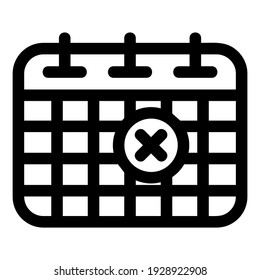 schedule icon or logo isolated sign symbol vector illustration - high quality black style vector icons
