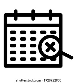 schedule icon or logo isolated sign symbol vector illustration - high quality black style vector icons
