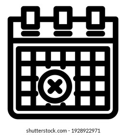 schedule icon or logo isolated sign symbol vector illustration - high quality black style vector icons
