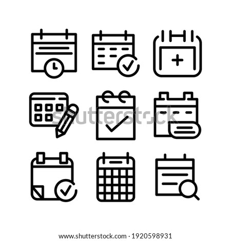 schedule icon or logo isolated sign symbol vector illustration - Collection of high quality black style vector icons
