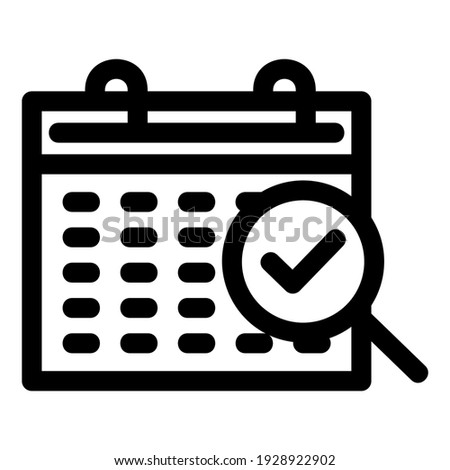 schedule icon or logo isolated sign symbol vector illustration - high quality black style vector icons
