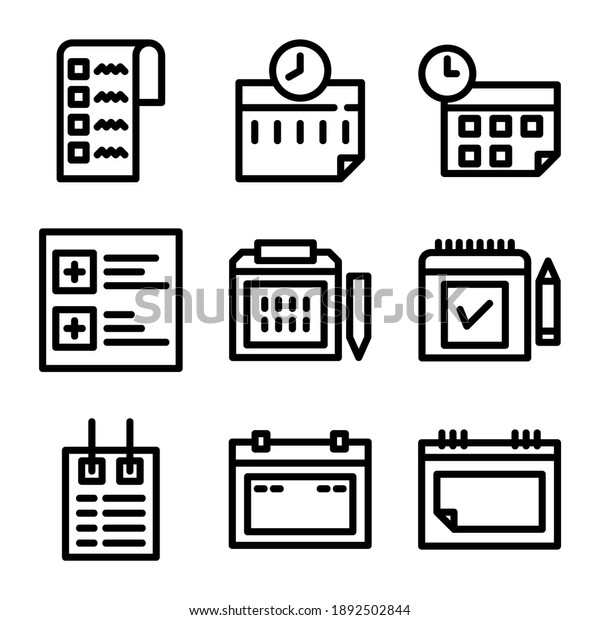 schedule icon
or logo isolated sign symbol vector illustration - Collection of
high quality black style vector
icons
