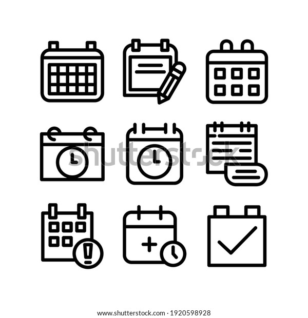 schedule icon\
or logo isolated sign symbol vector illustration - Collection of\
high quality black style vector\
icons\
