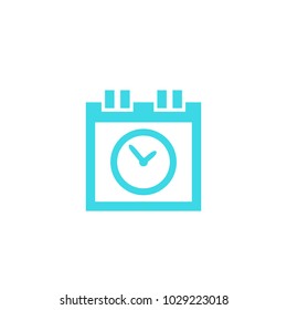 Schedule icon on white