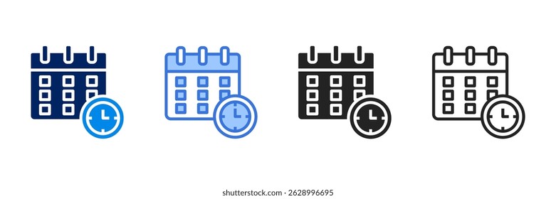 Icono de programación Establecer diferentes estilos Colección