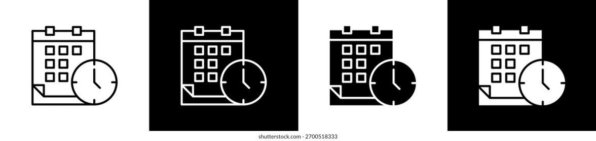Conjunto de iconos de programación en línea y estilo de glifo sobre fondo blanco y negro