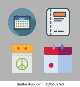 schedule icon set. vector set about calendar and agenda icons set.