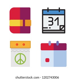 schedule icon set. vector set about calendar and agenda icons set.