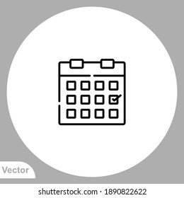 Schedule icon sign vector,Symbol, logo illustration for web and mobile