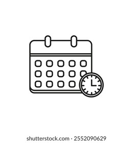 Ícone de programação Símbolo simples de linha fina plana