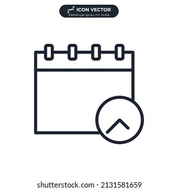schedule icon symbol template for graphic and web design collection logo vector illustration