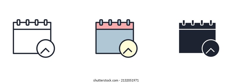 schedule icon symbol template for graphic and web design collection logo vector illustration