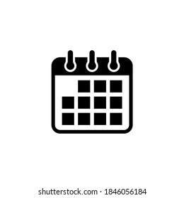 Schedule icon symbol vector. Calendar icon vector illustration