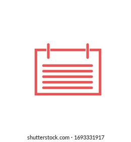 schedule icon. timeline or calendar