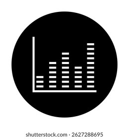 Vector de icono de programación. Signo de ilustración de gráfico. símbolo de diagrama. Logotipo financiero.