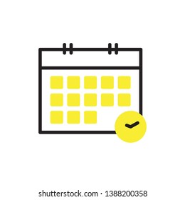 schedule icon vector design modern style