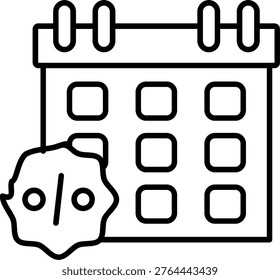 Schedule Icon Vector Element line icon design vector icons
