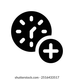 ícone de cronograma. ícone de glifos vetoriais para o design de seu site, celular, apresentação e logotipo.