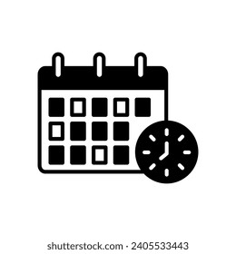 Schedule icon  in vector. Illustration
