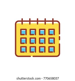 schedule icon vector modern style design