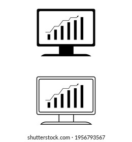 Schedule icon vector set. Chart illustration sign collection. graph symbol or logo.