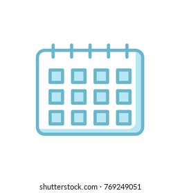 Schedule icon vector shady style