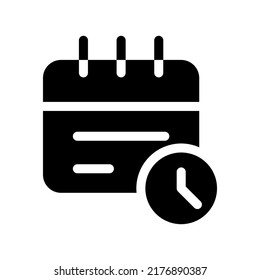 Schedule Icon Vector Symbol Design Illustration