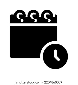 Schedule Icon Vector Symbol Design Illustration