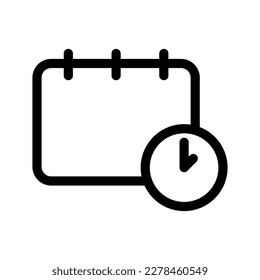 Schedule Icon Vector Symbol Design Illustration